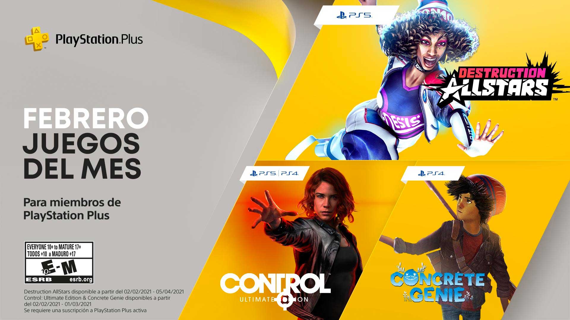 PlayStation Plus Games for February 2021 · Recreo Gamer